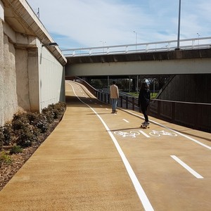 Imatge general del nou carril bici