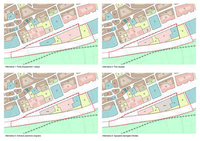 Qualificació urbanística proposada - Alternatives