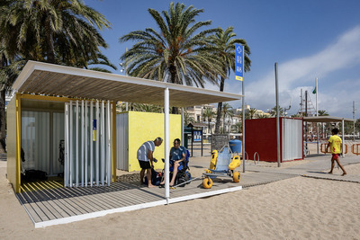 Imatge de la platja de Badalona
