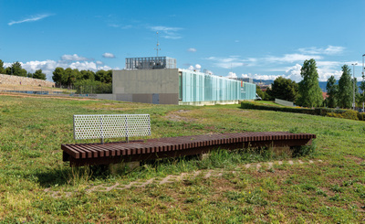 Zona de descans al parc