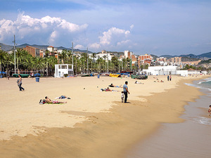 Imatge de la platja de Badalona