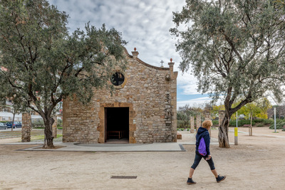 Imatge de la masia del parc