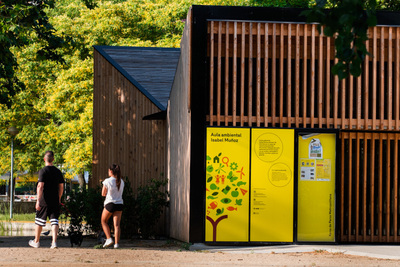 Imatge de l'aula ambiental del parc