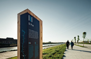 Disseny de la senyalització del Parc Riu Llobregat Imatge del projecte