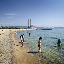 Imatge de la platja de Sant Adrià de Besòs