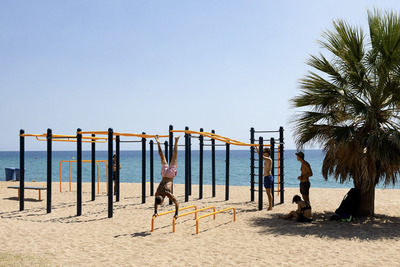Imatge de la platja de Badalona