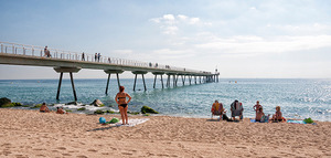 Imatge de la platja de Badalona