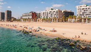 Imatge de la platja de Badalona