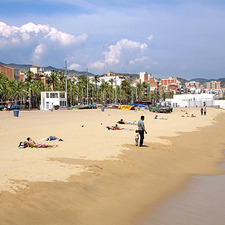 Imatge de la platja de Badalona