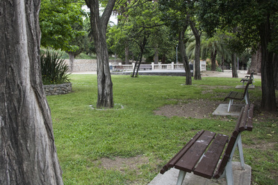 Zona del bancs del parc