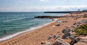 Imatge de la platja de Badalona