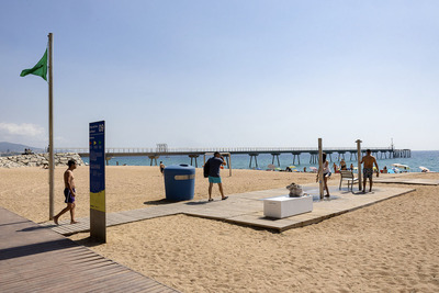 Imatge de la platja de Badalona