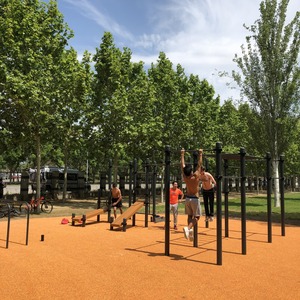 El parc Nou estrena zona de workout