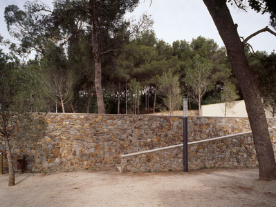 Rampa d'accés a una de les zones del parc