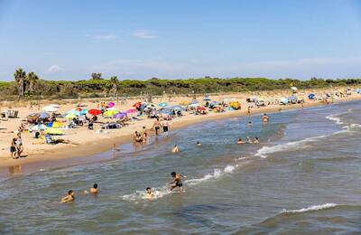 Imatge de la platja de Viladecans
