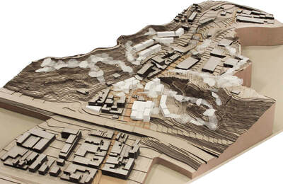 Vista general de la maqueta de l’estudi d’ordenació (no vinculant) Vista general de la maqueta de l’estudi d’ordenació (no vinculant)