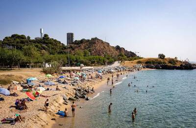 Imatge de la platja de Montgat