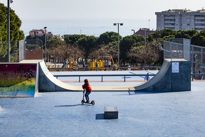 Vista de l'skatepark