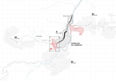 Encaix territorial  - Àmbits d’oportunitat al municipi de Torrelles de Llobregat