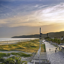 Imatge de la platja de Castelldefels