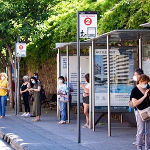 Parada bus doble Viladecans 2