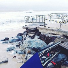 Afectacions a les platges metropolitanes a causa del temporal marítim