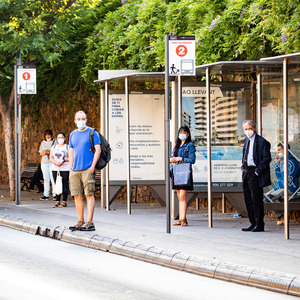 Parada bus doble Viladecans 2