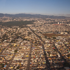 Vista aèria àrea metropolitana de Guatemala