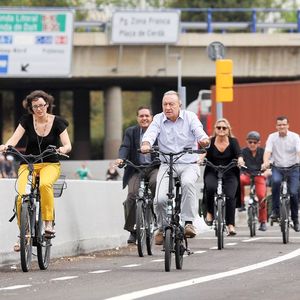 Poveda i Vidal estrenen el nou carril bici