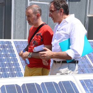 Eloi Badia i José Castro durant la presentació dels nous projectes