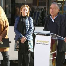 Antoni Poveda, vicepresident de Mobilitat i Transport de l'AMB durant la posada en marxa de la nova xarxa de bus