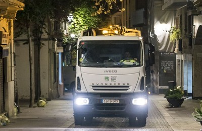 Foto: Carlota Serarols Camió de recollida porta a porta de Barcelona