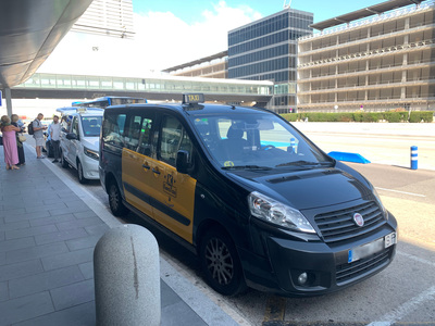 Taxi a l'aeroport