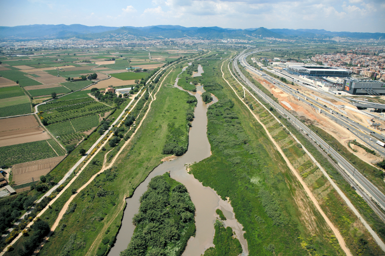 Vista aèria del riu 