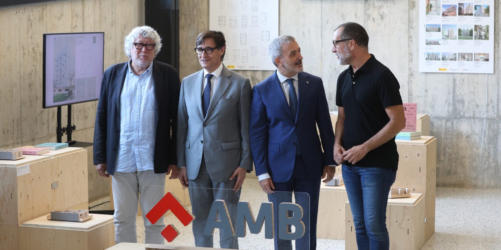 Antonio Balmón, Salvador Illa, Jaume Collboni i Miguel Comino