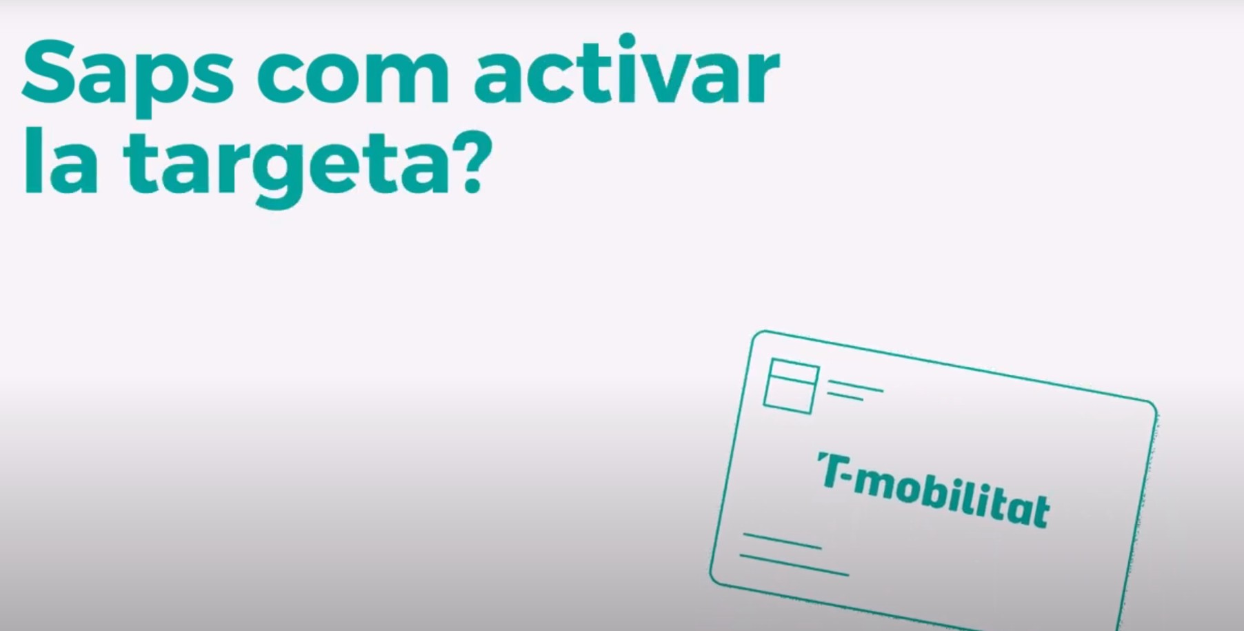 Com activar la T-mobilitat