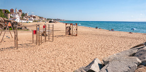 Imatge de la platja de Montgat