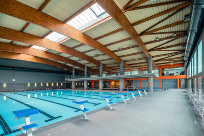 Perspectiva de la piscina