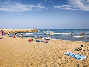 Imatge de la platja de Viladecans