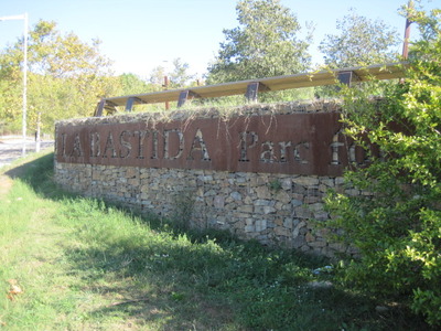 Imatge de l'entrada del parc