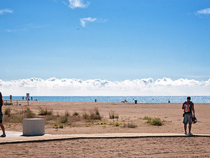 Imatge de la platja de Castelldefels