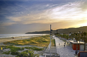 Imatge de la platja de Castelldefels