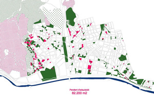 Green areas in the current planning
