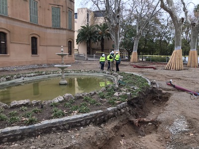 Procés constructiu dels diferents espais del parc