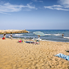 Imatge de la platja de Viladecans