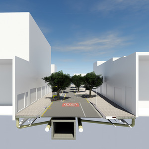 Render secció del carrer