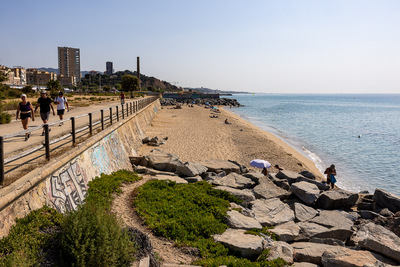 Imatge de la platja de Montgat