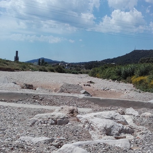 Aiguabarreig de la riera de Rubí i el Llobregat