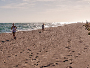 Imatge de la platja de Viladecans