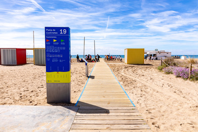 Imatge de la platja de Castelldefels